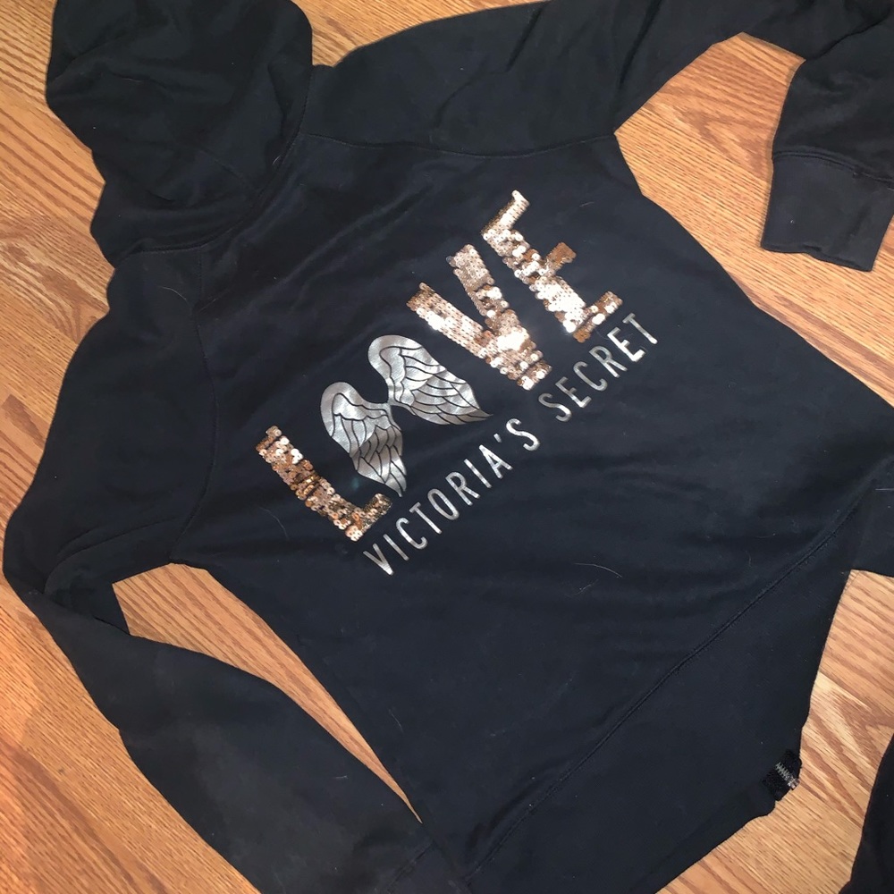 Victoria’s Secret size xs bling zip up hoodie